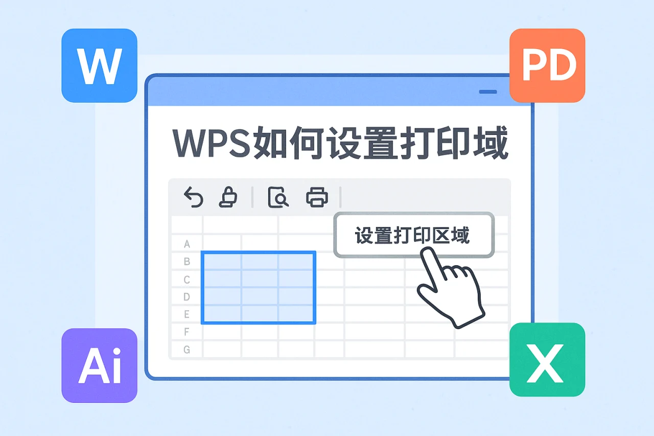 wps如何设置打印区域