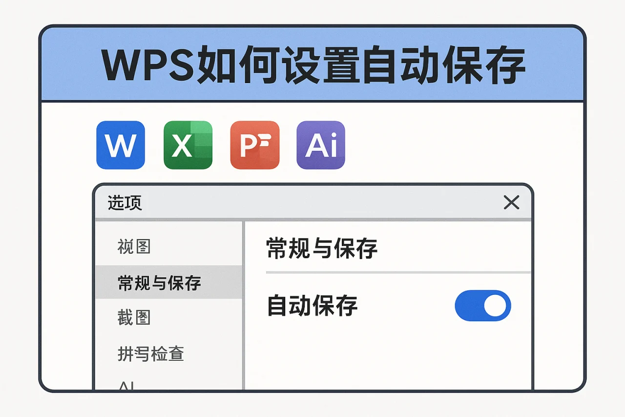 WPS如何设置自动保存