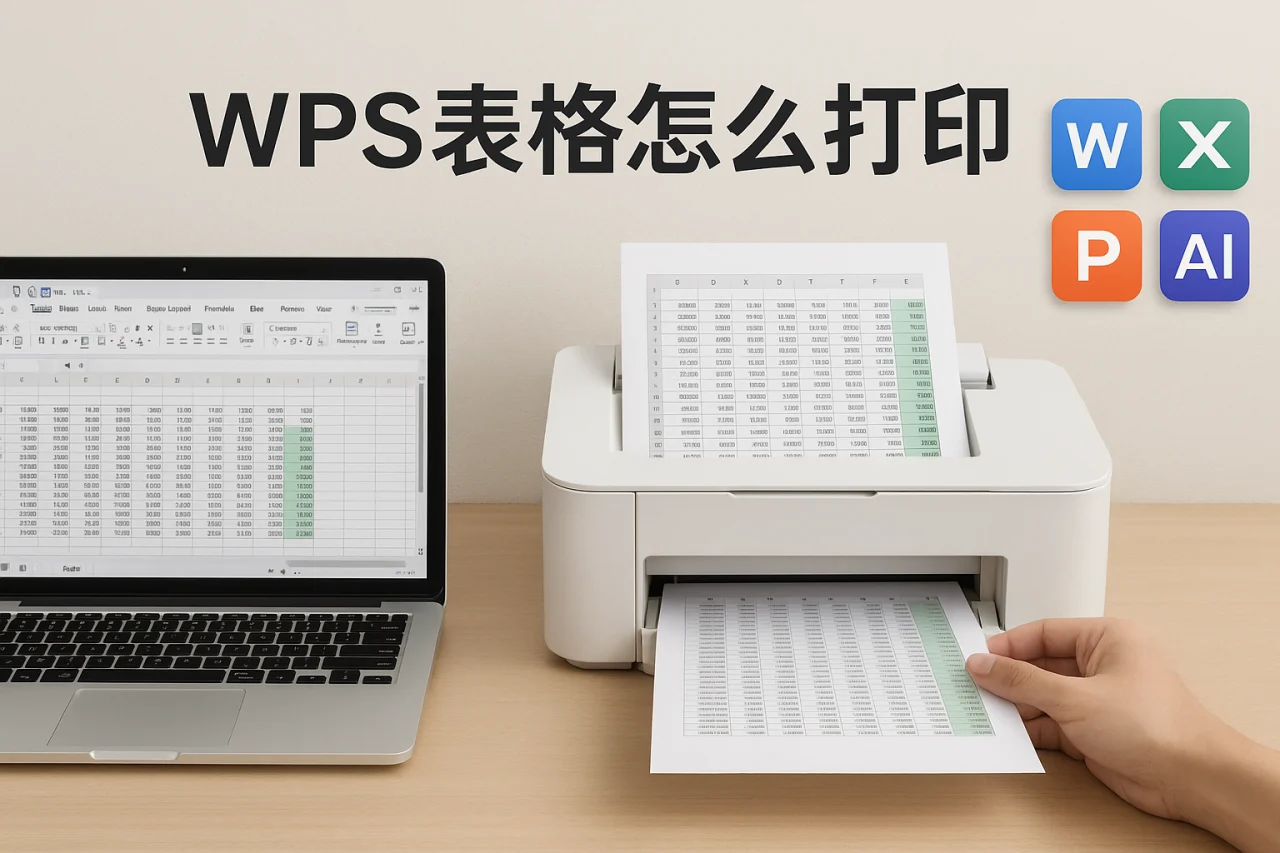 Wps表格怎么打印