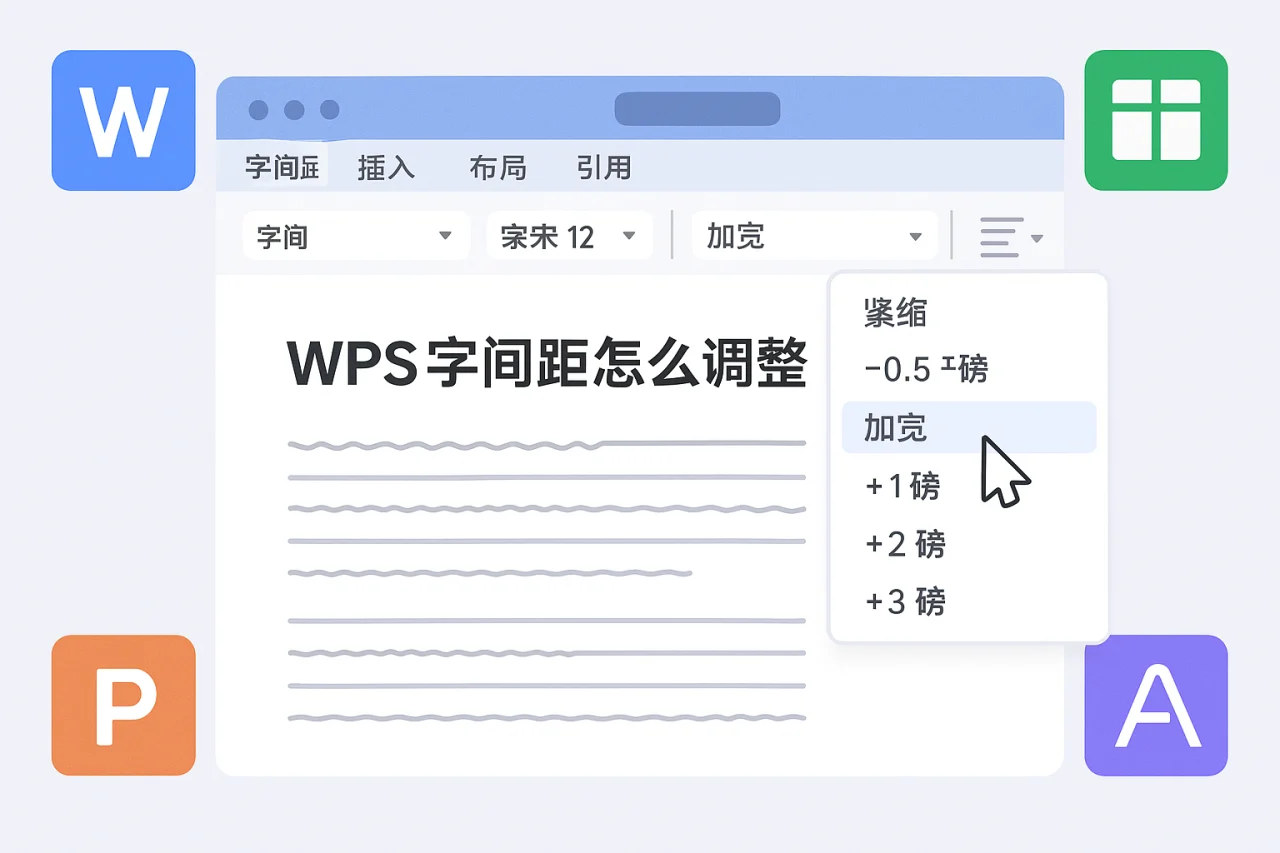 WPS字间距怎么调整