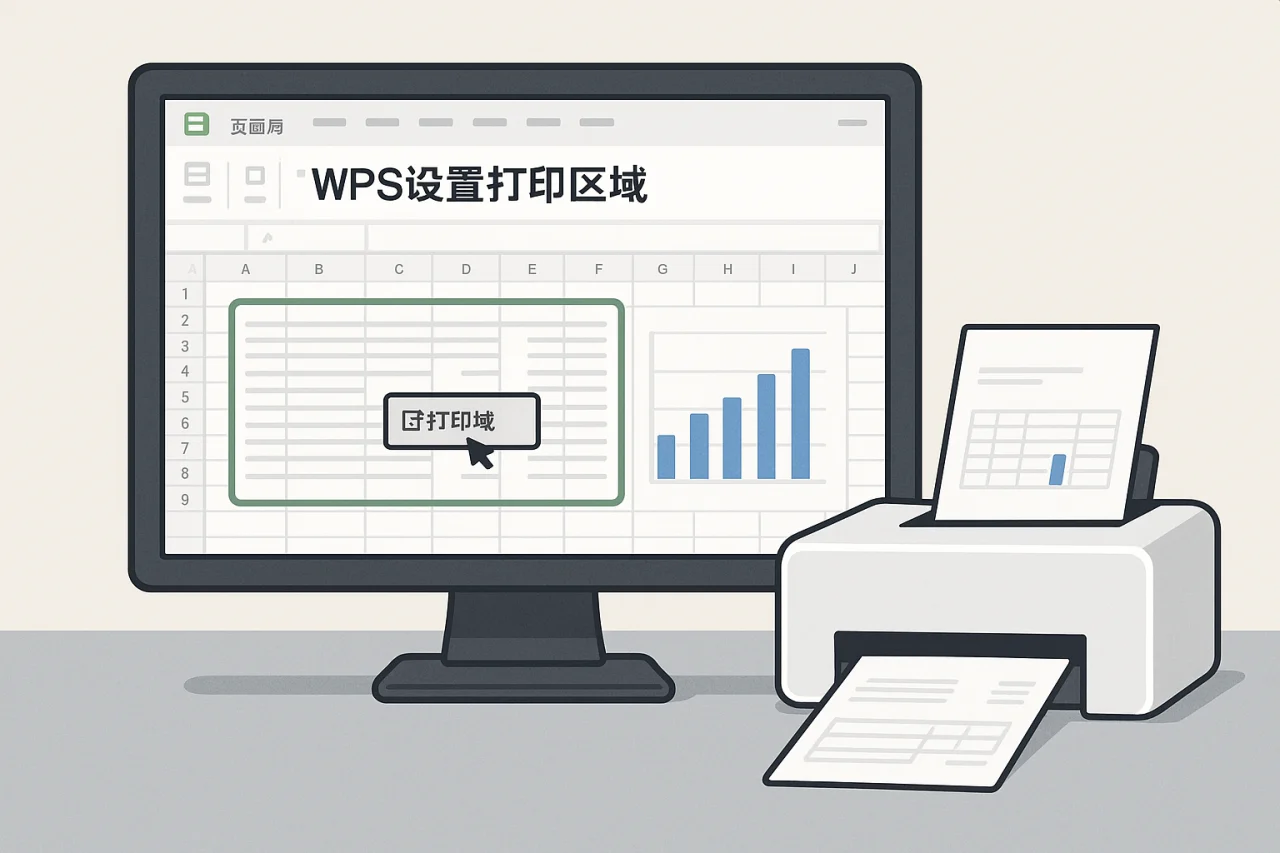 wps设置打印区域