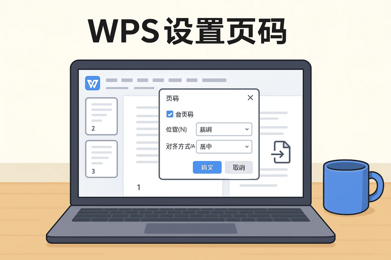 WPS设置页码