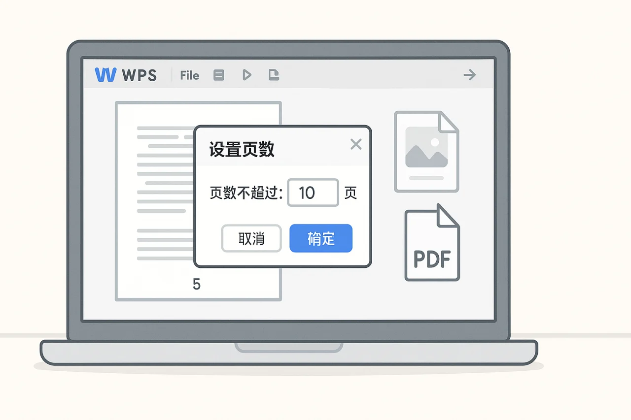 WPS设置页数
