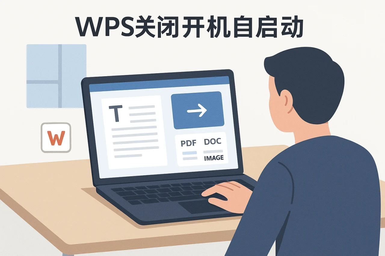 WPS关闭开机自启动