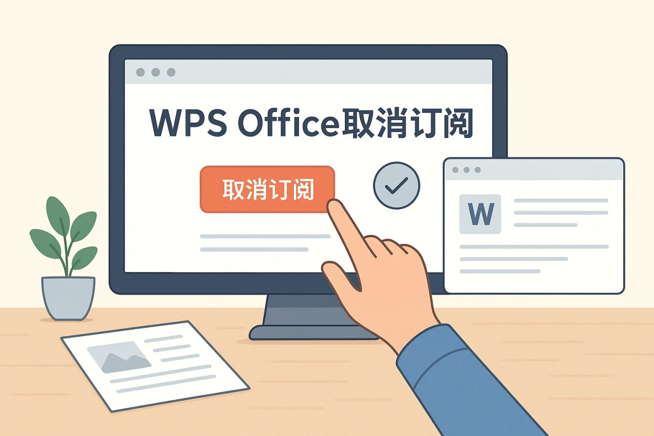 WPS Office取消订阅