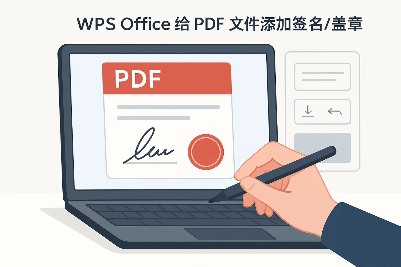 WPS Office给PDF文件添加签名/盖章