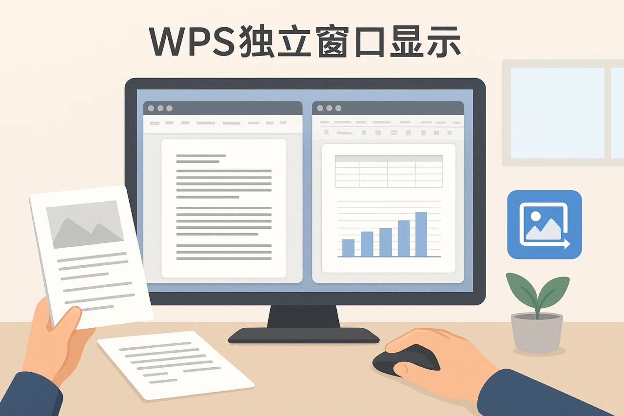 WPS独立窗口显示