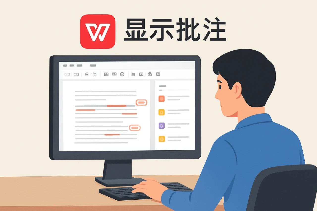 WPS显示批注