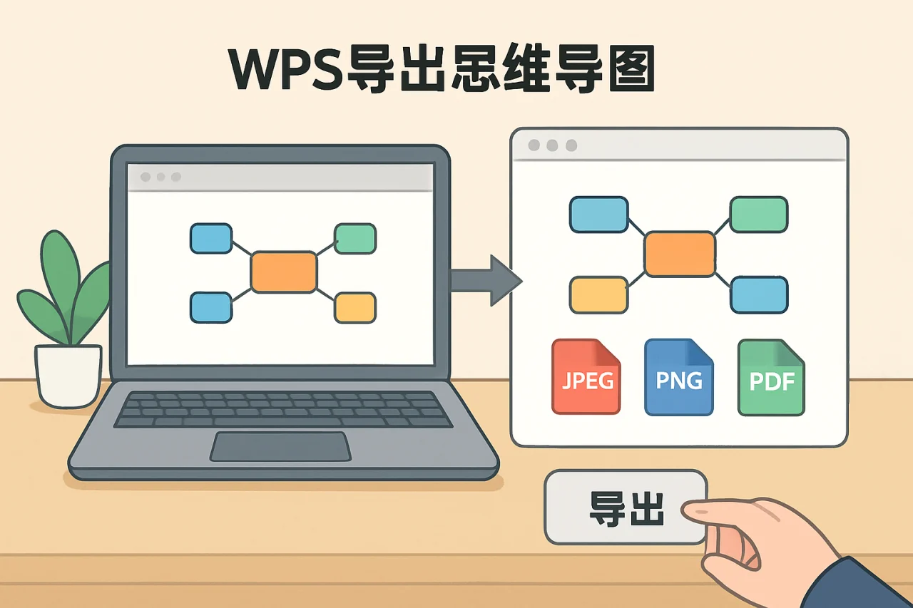 WPS导出思维导图