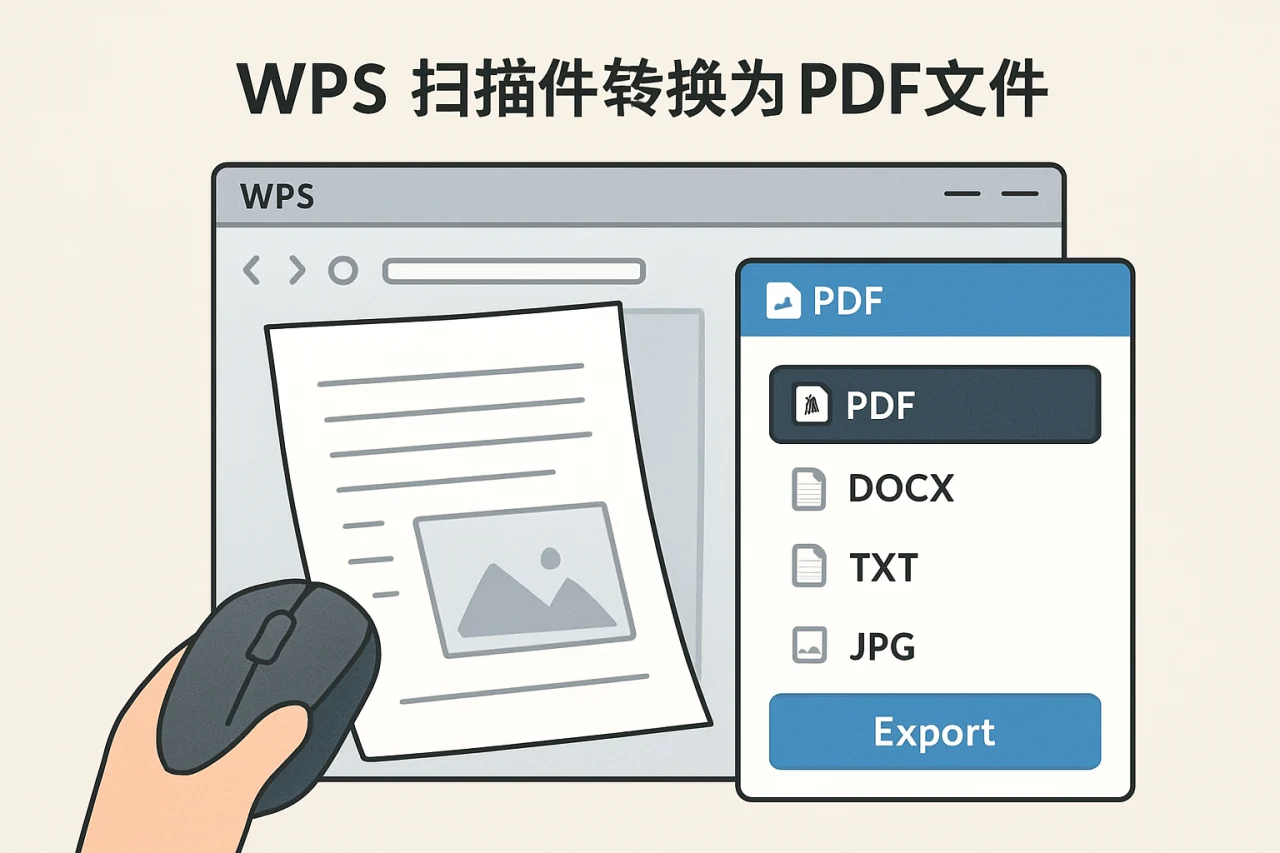 WPS扫描件转换为PDF文件