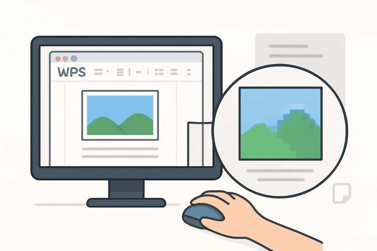 WPS放大图片