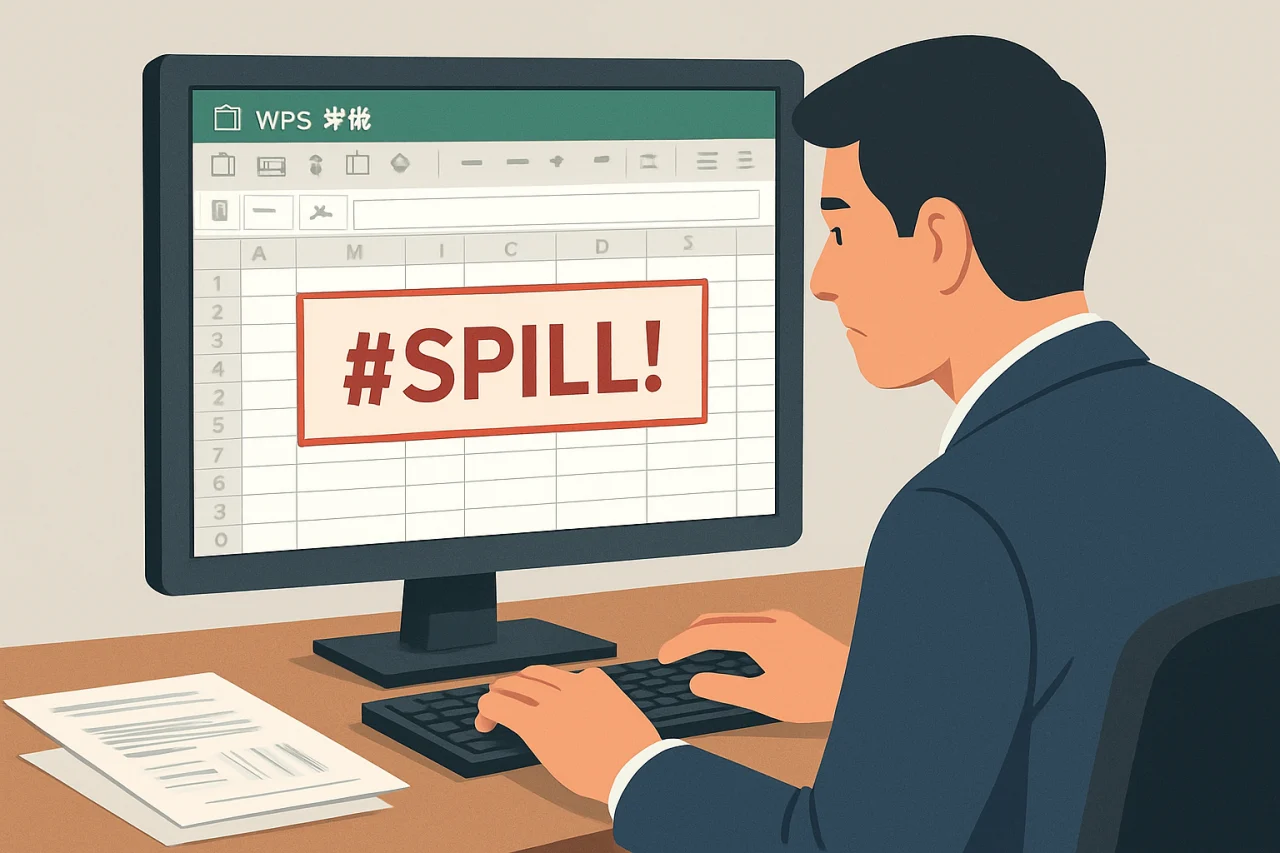 WPS表格提示SPILL怎么解决