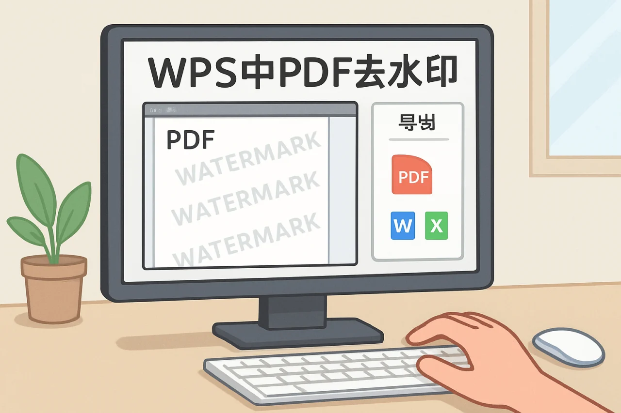 WPS中PDF去水印