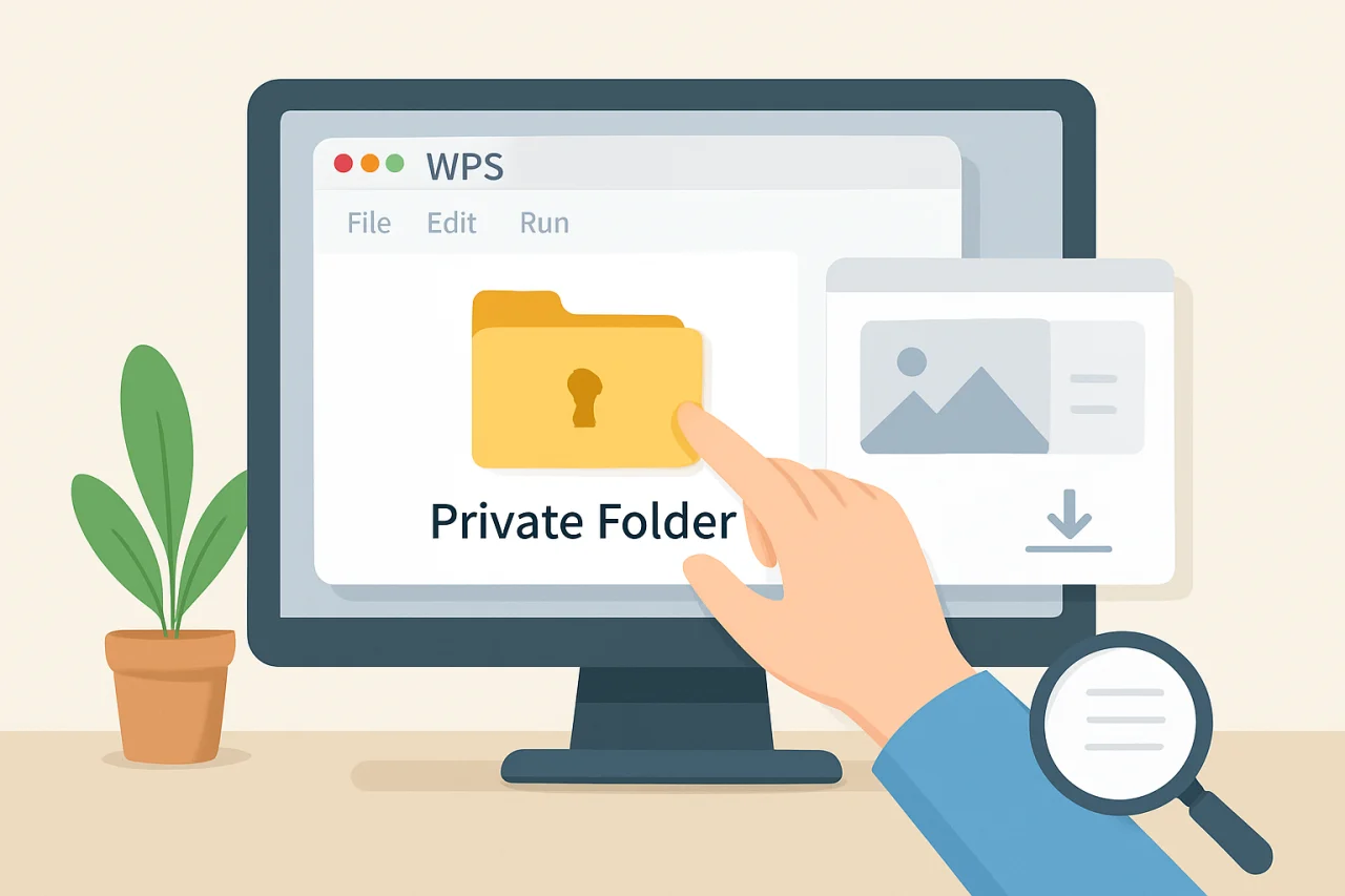 WPS使用私密文件夹