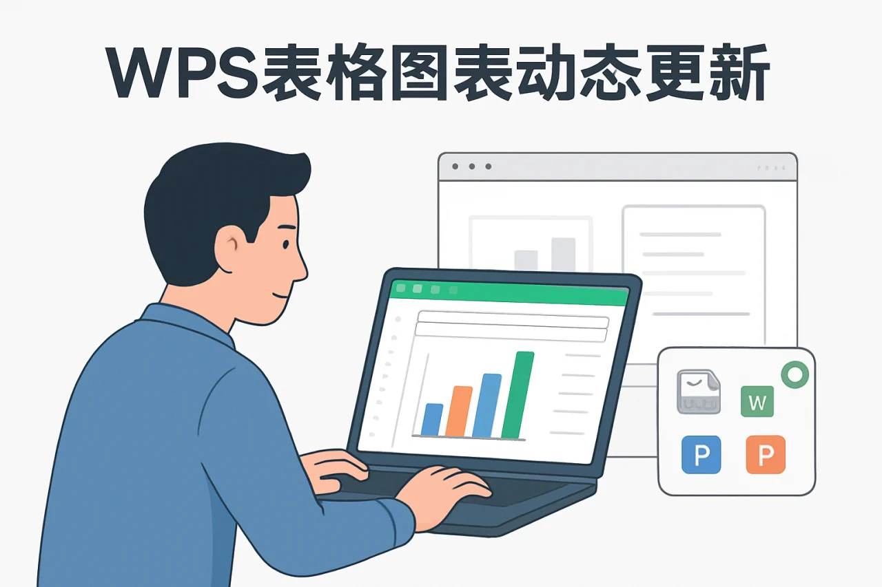 WPS表格图表动态更新