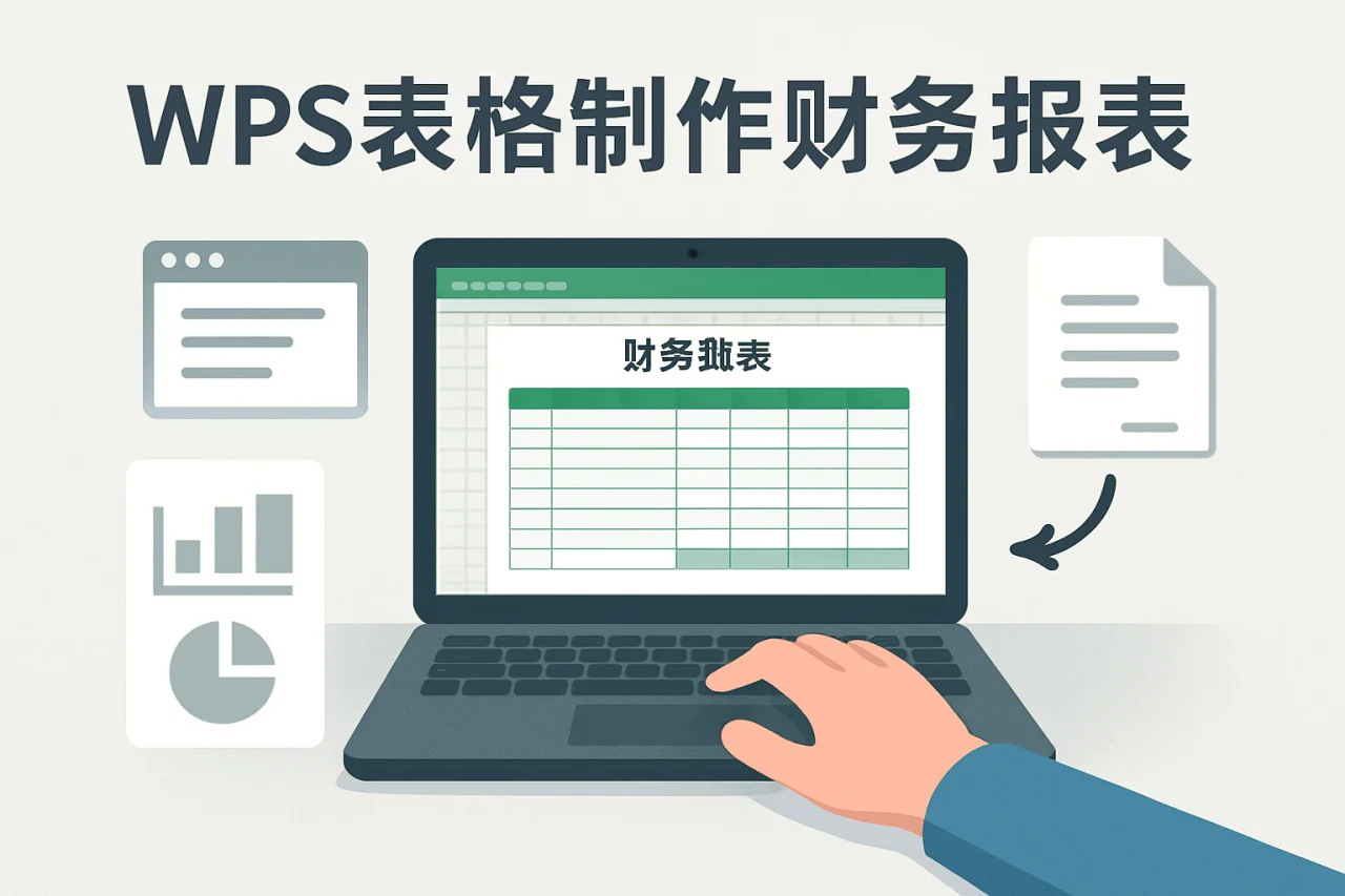 wps表格制作财务报表
