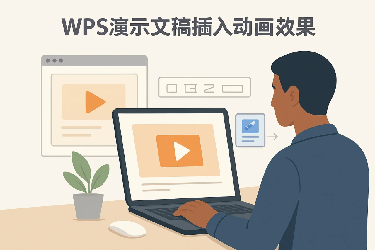 wps演示文稿插入动画效果