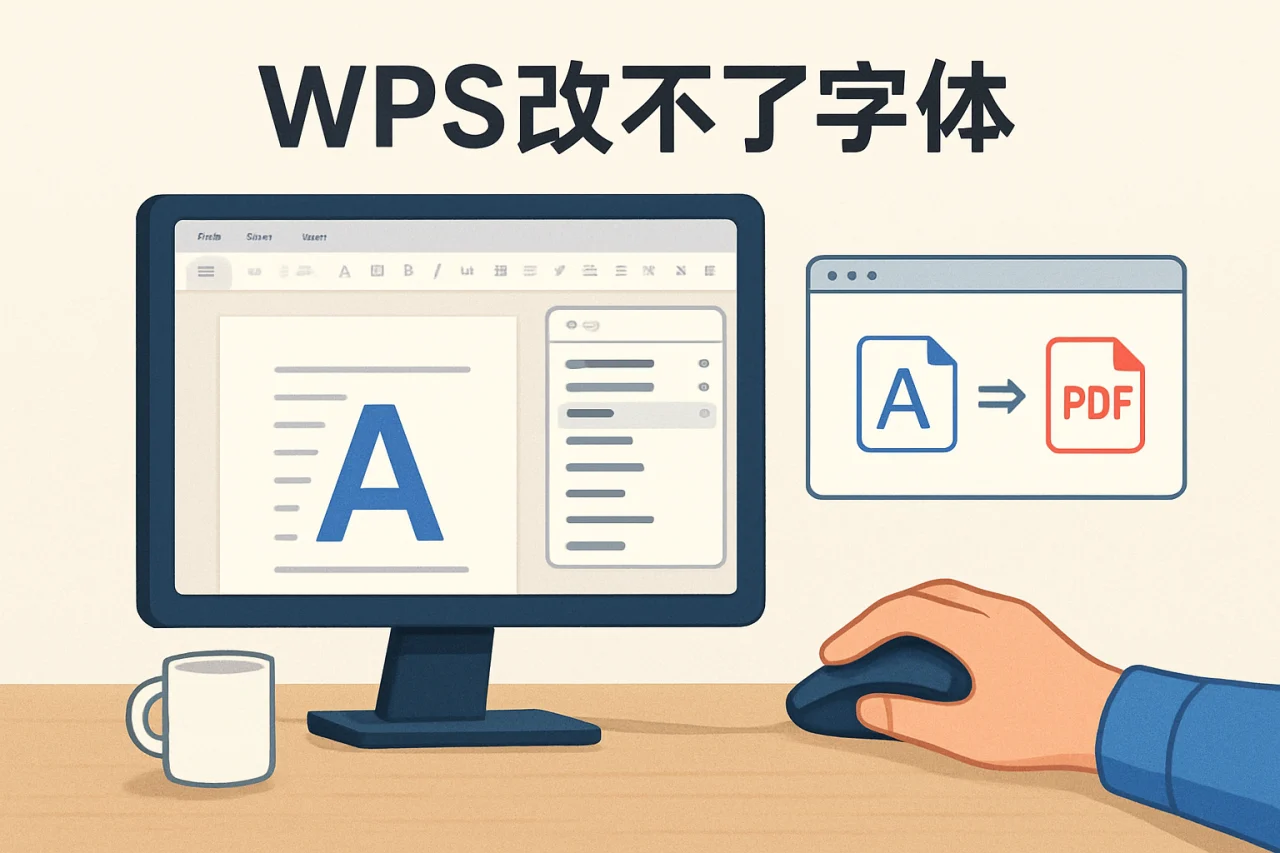 wps改不了字体