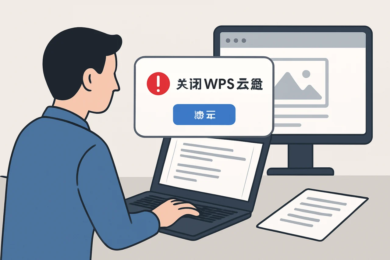 关闭wps云盘