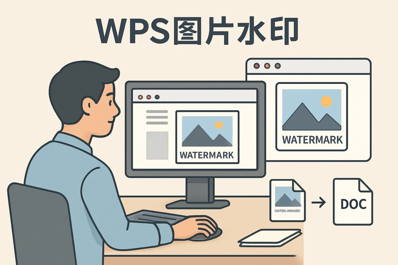 wps图片水印