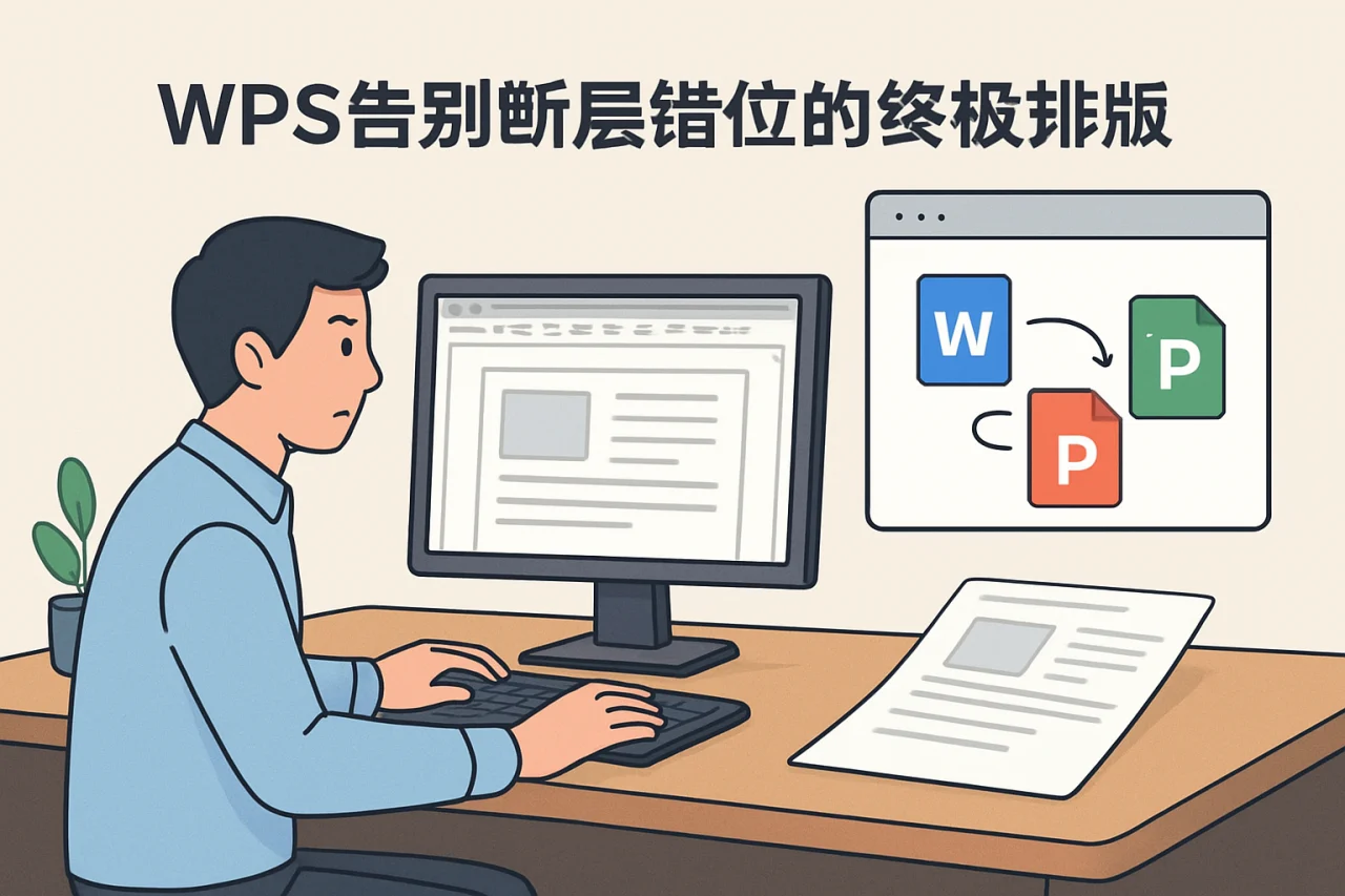 WPS告别断层错位的终极排版指南