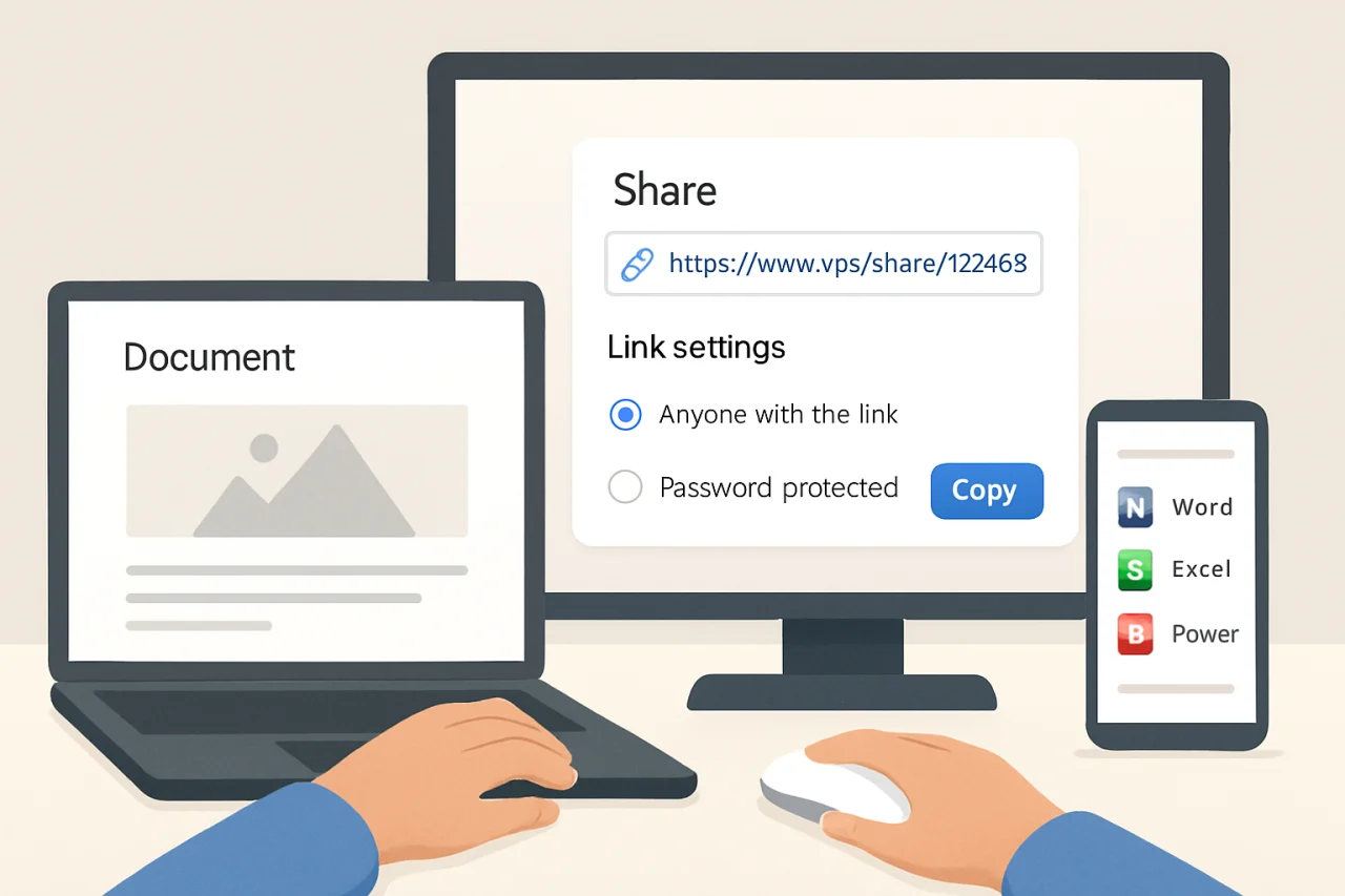 WPS生成文件分享链接