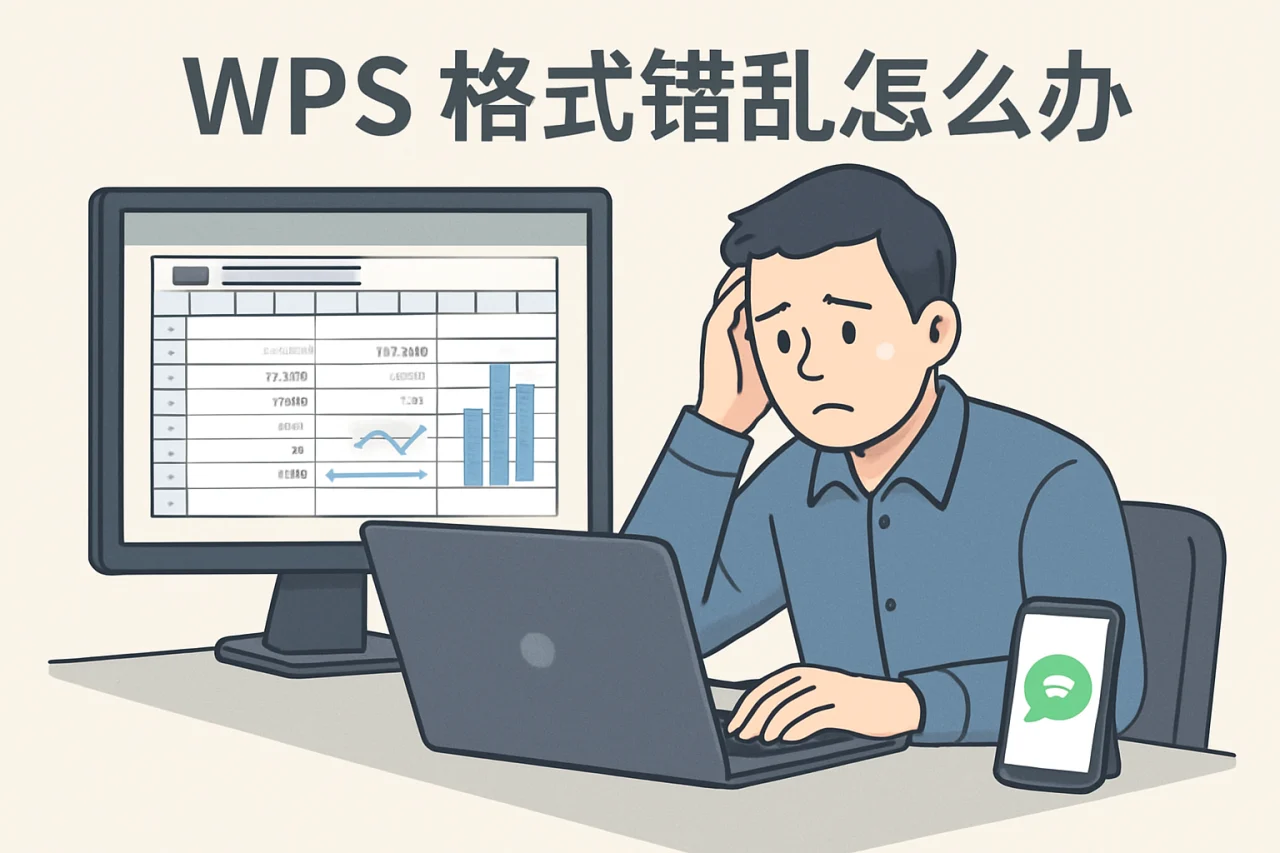 WPS 格式错乱怎么办