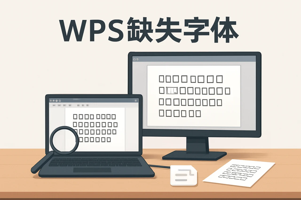 WPS缺失字体