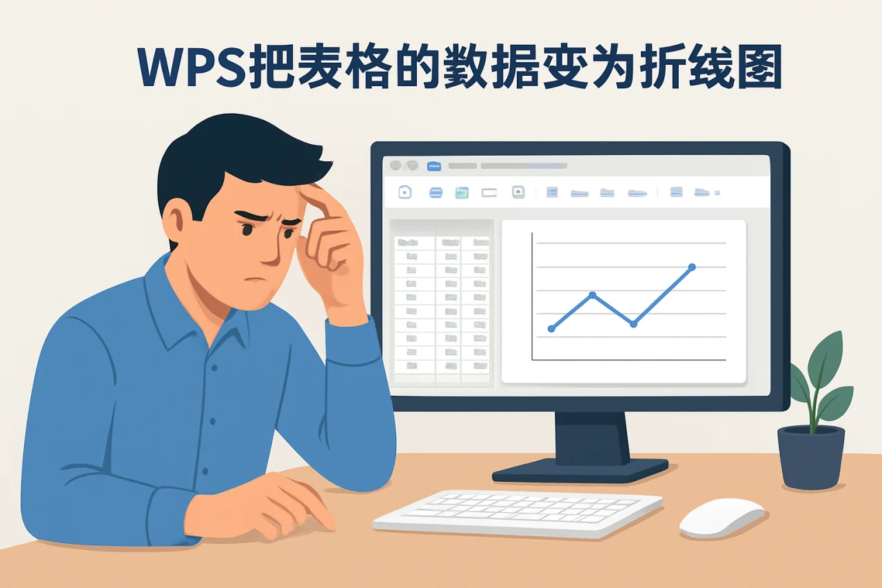 WPS把表格的数据变为折线图