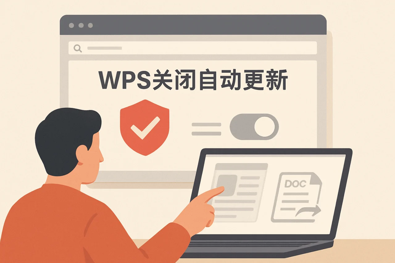 WPS关闭自动更新