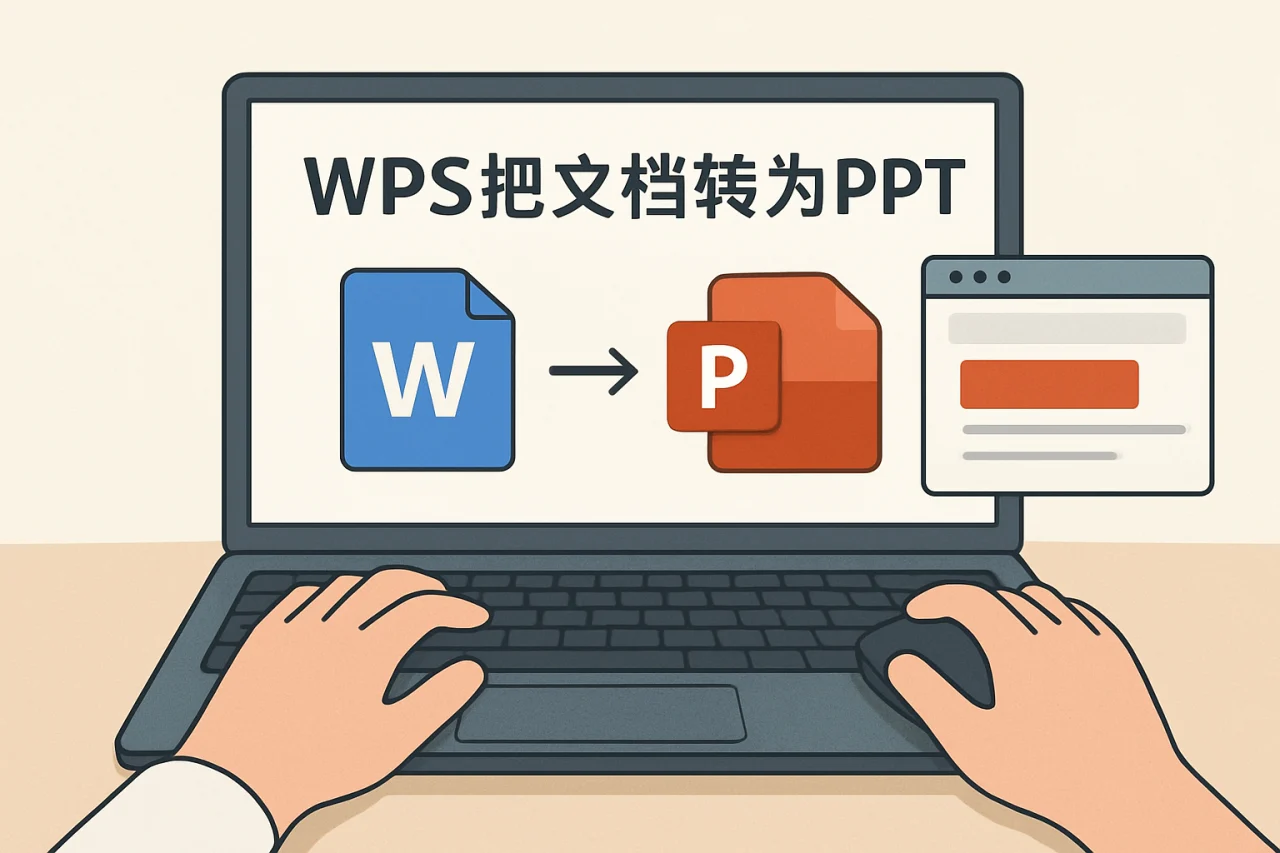 WPS把文档转为PPT