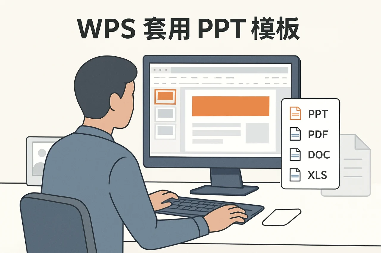 WPS 套用 PPT 模板