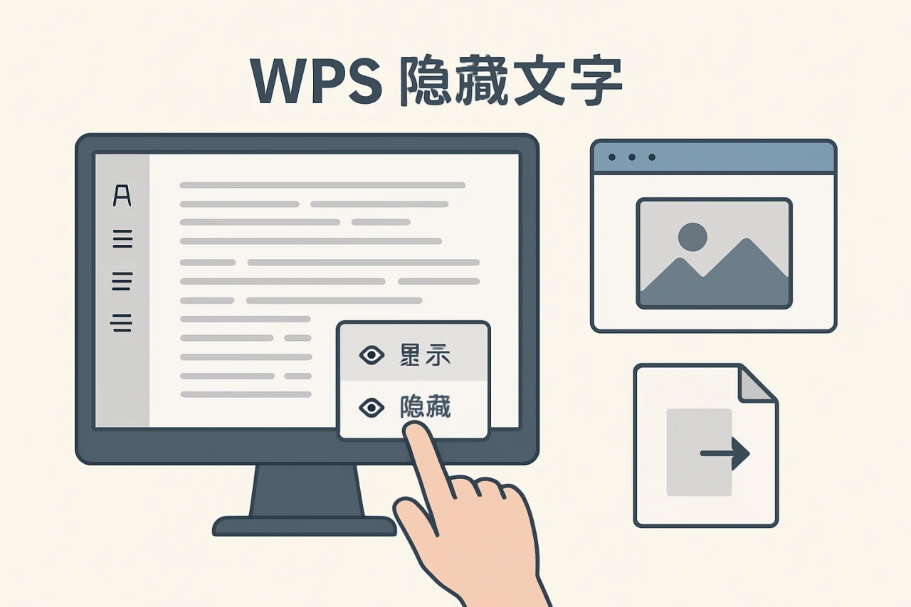 WPS 隐藏文字
