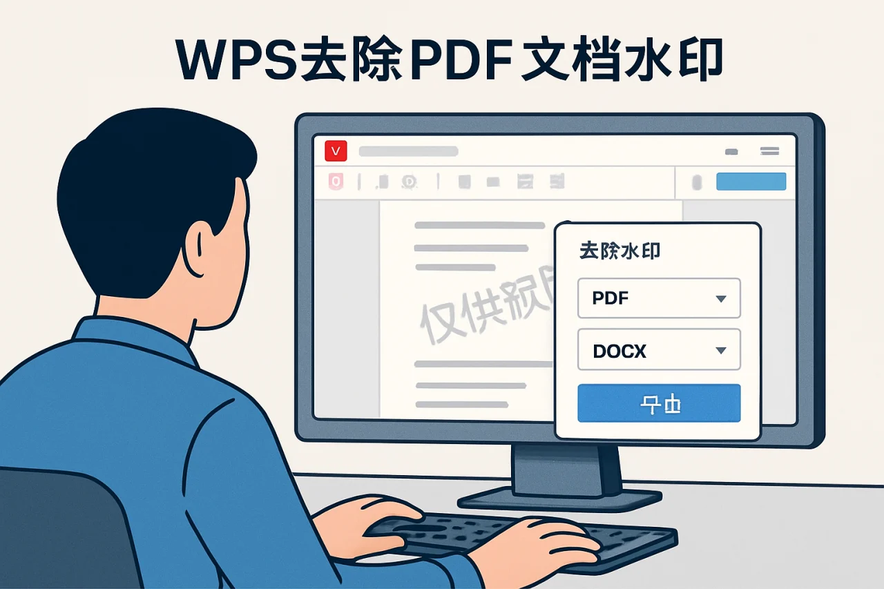 WPS去除PDF文档水印
