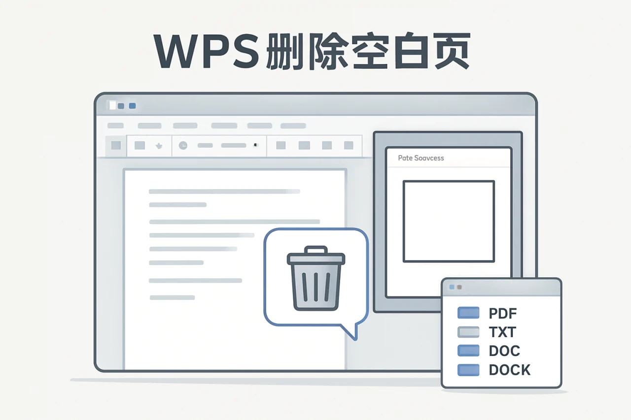 WPS删除空白页