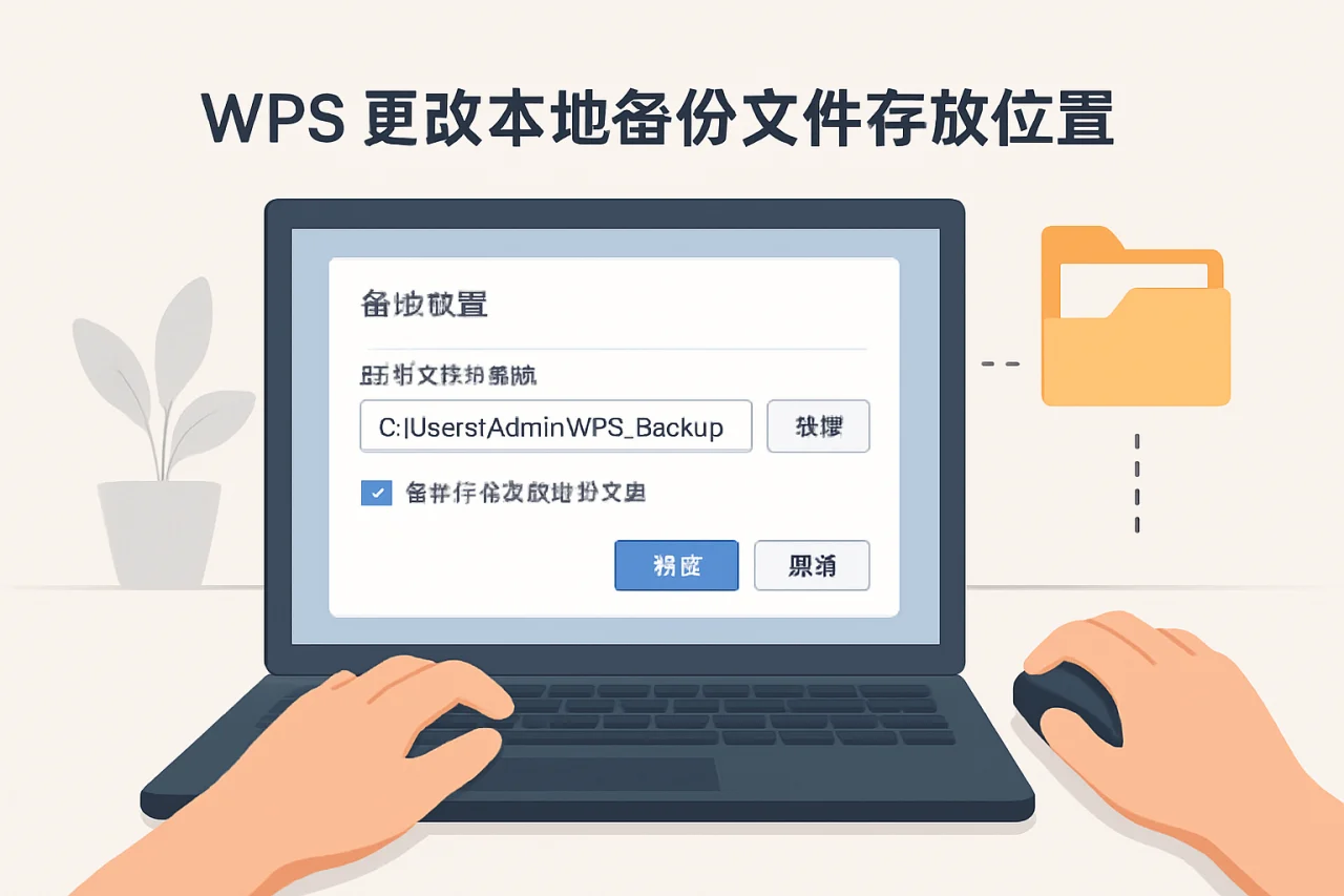 WPS 更改本地备份文件存放位置