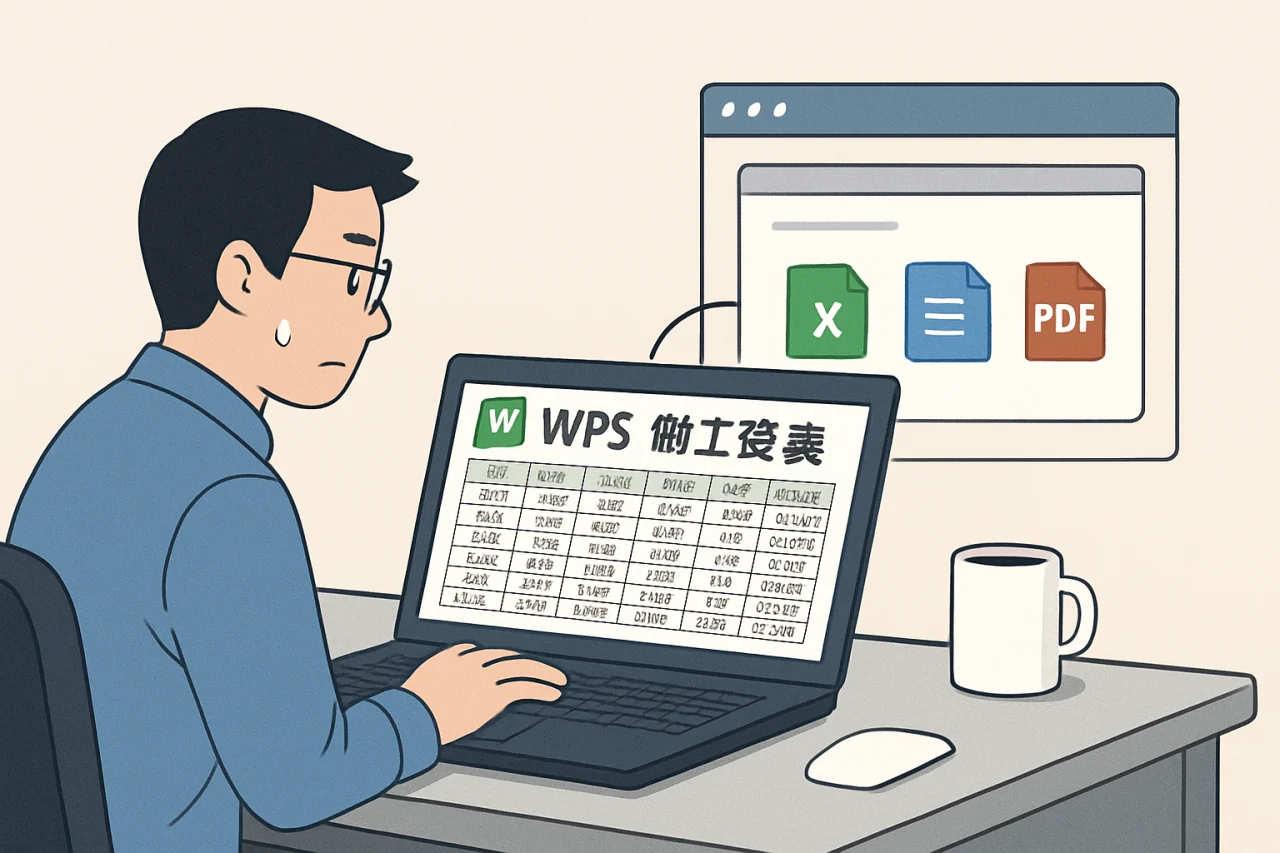 WPS 做工资表