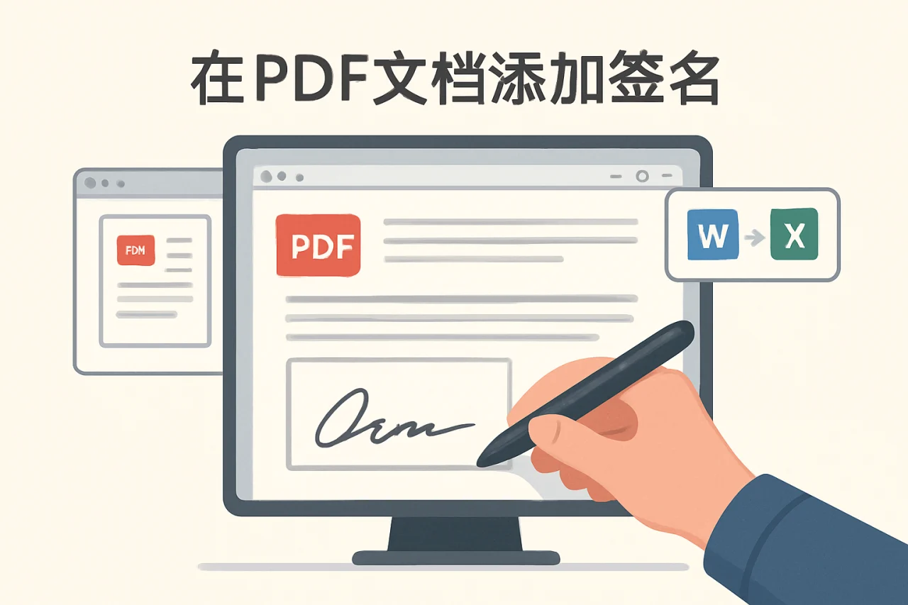 在PDF文档添加签名