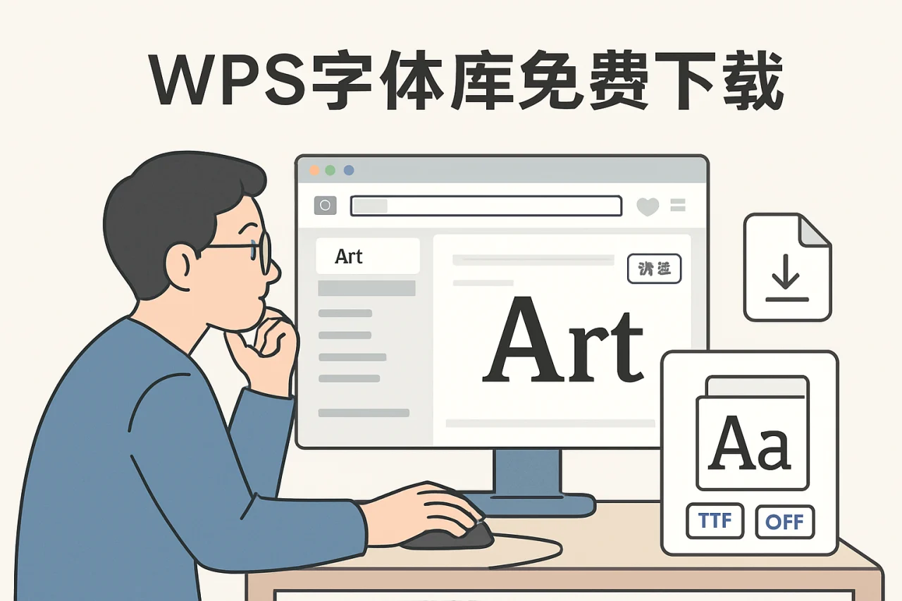 wps字体库免费下载