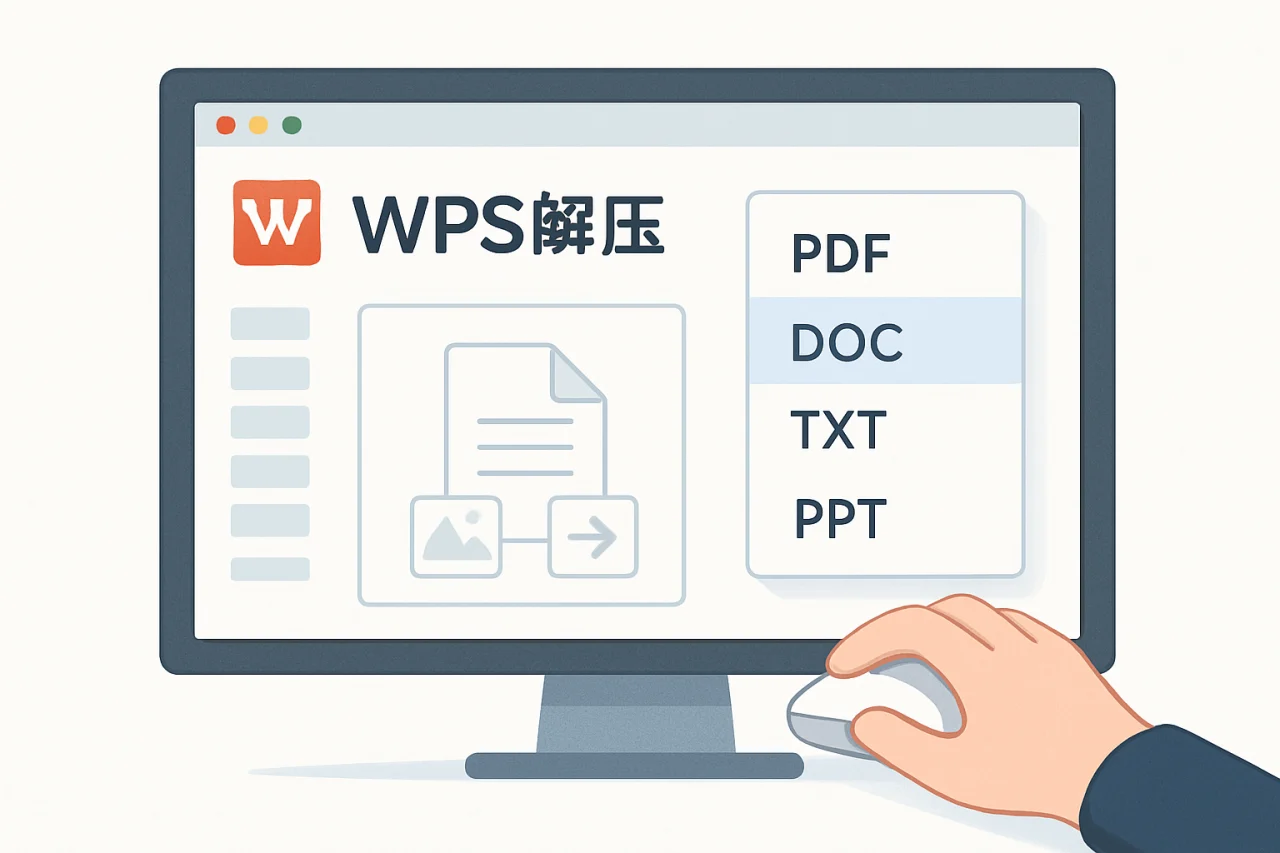 wps解压
