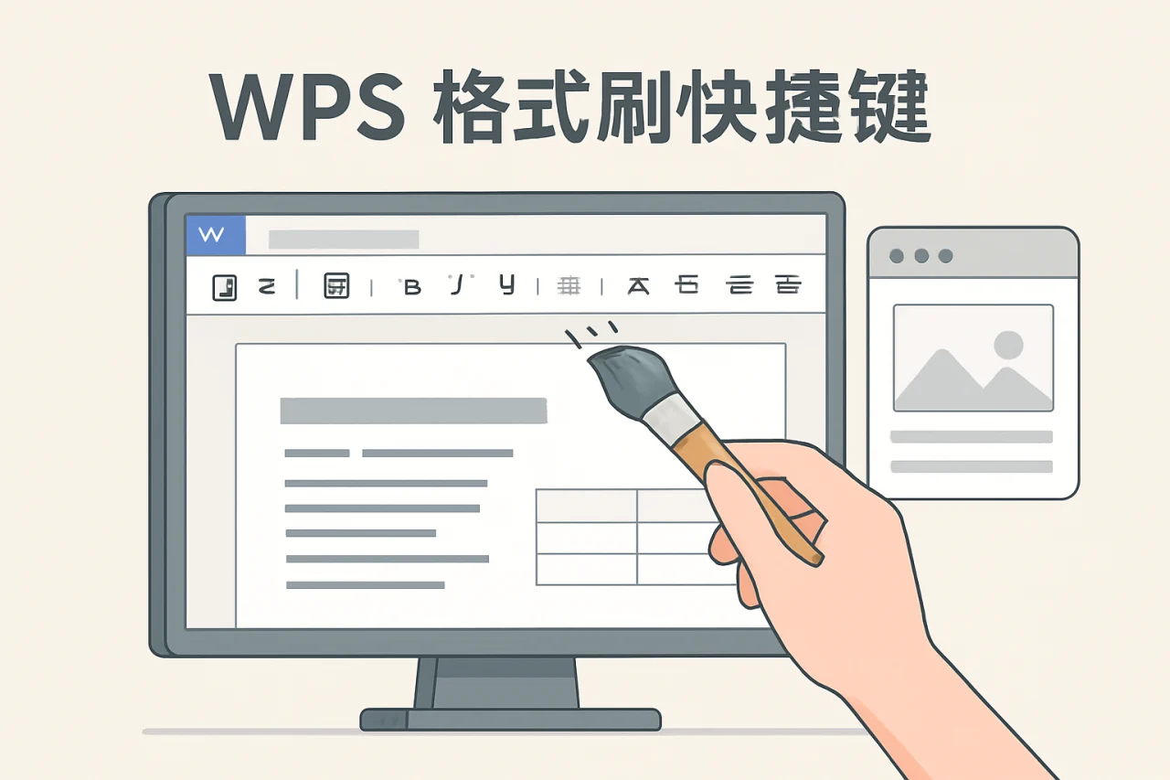 wps 格式刷快捷键