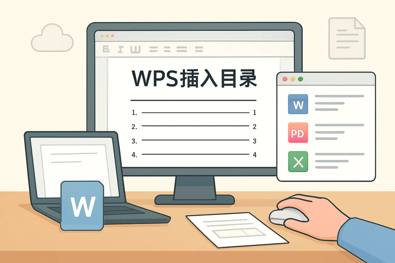 wps插入目录