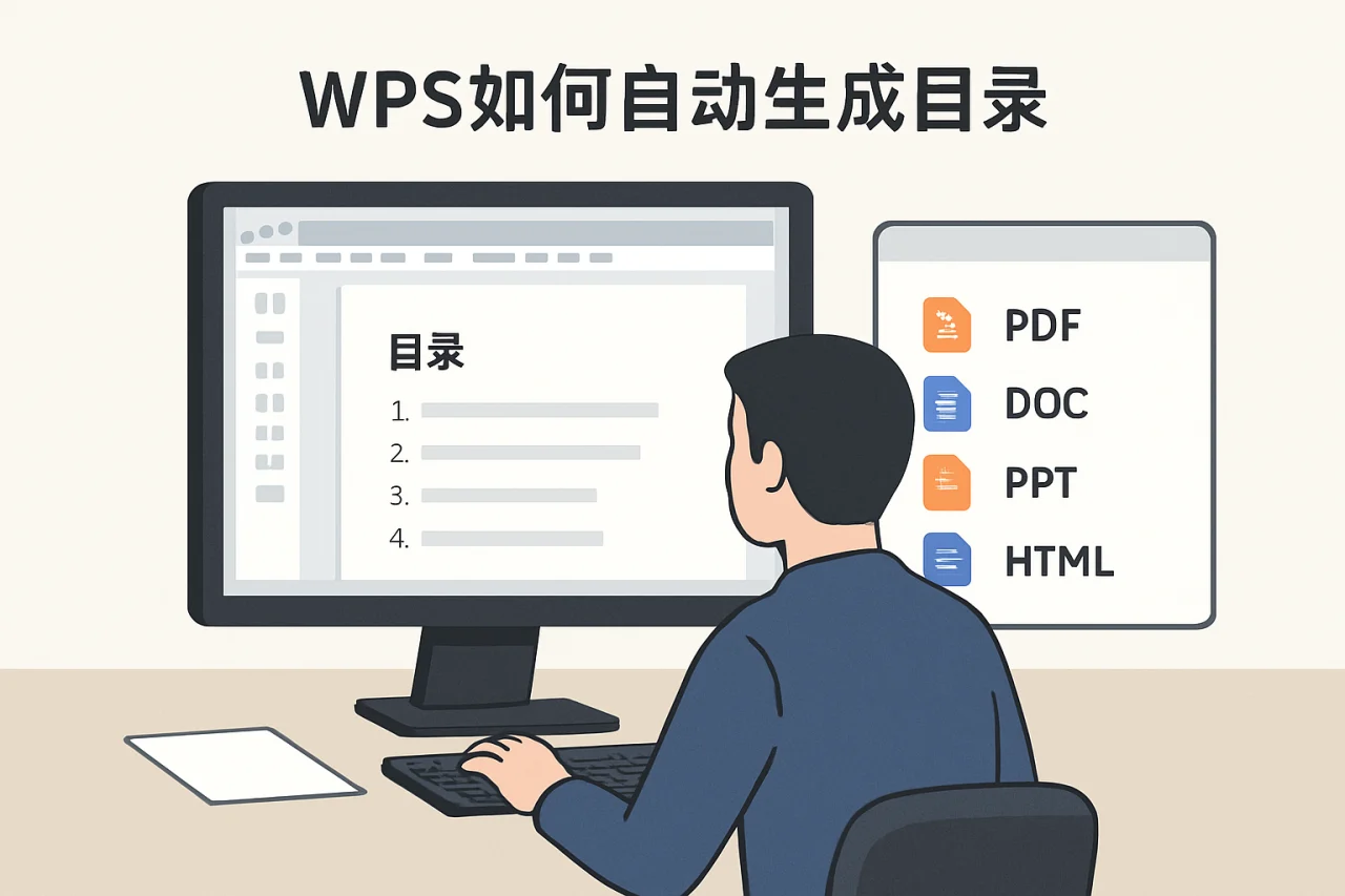 wps如何自动生成目录
