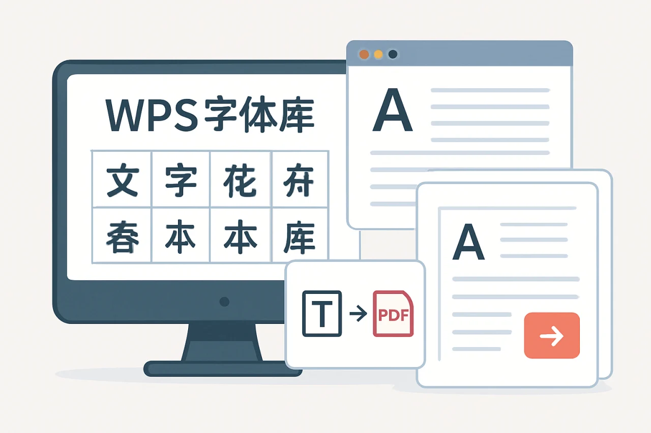 wps字体库