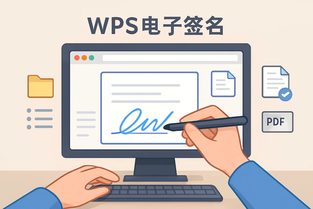 wps电子签名