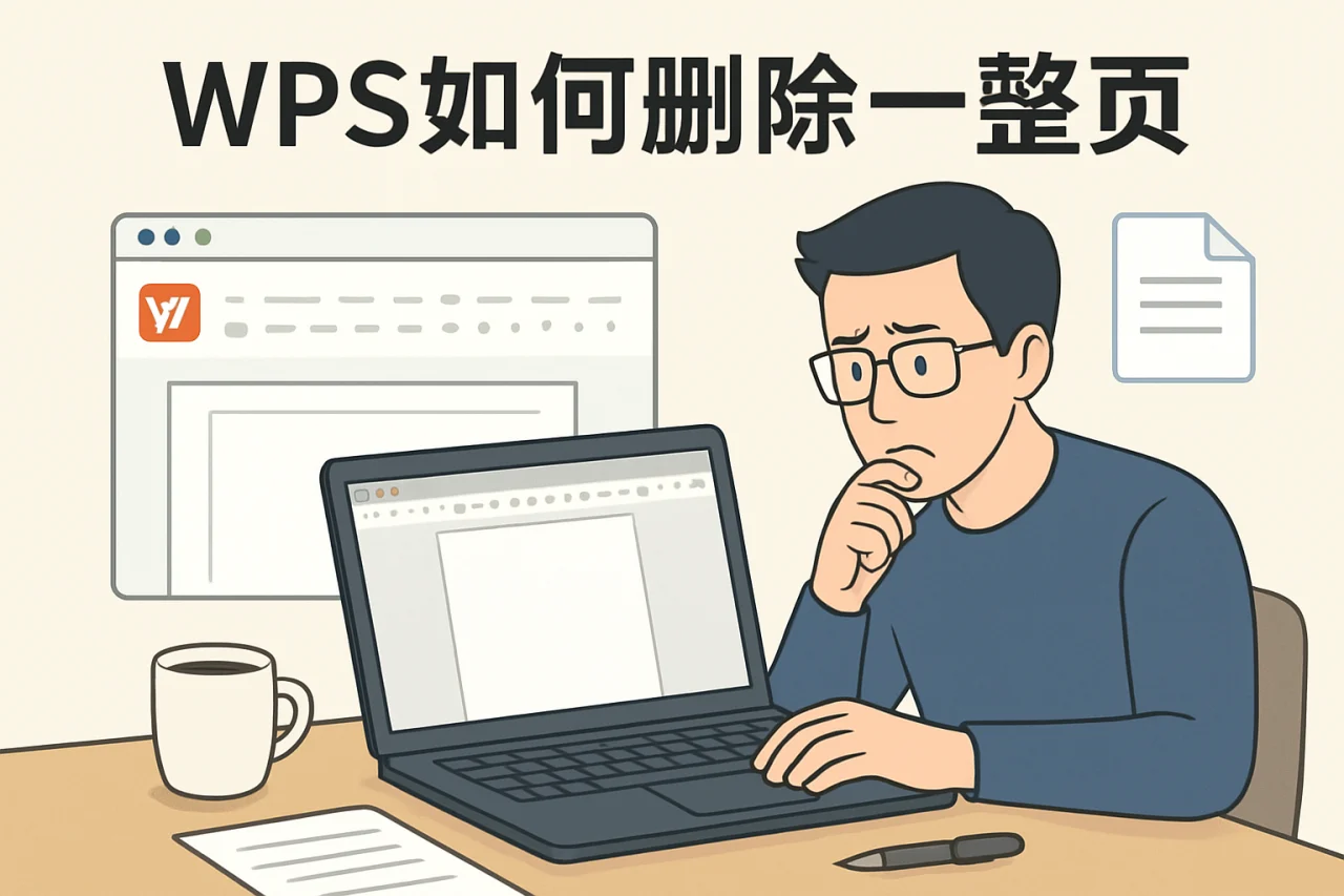 wps如何删除一整页