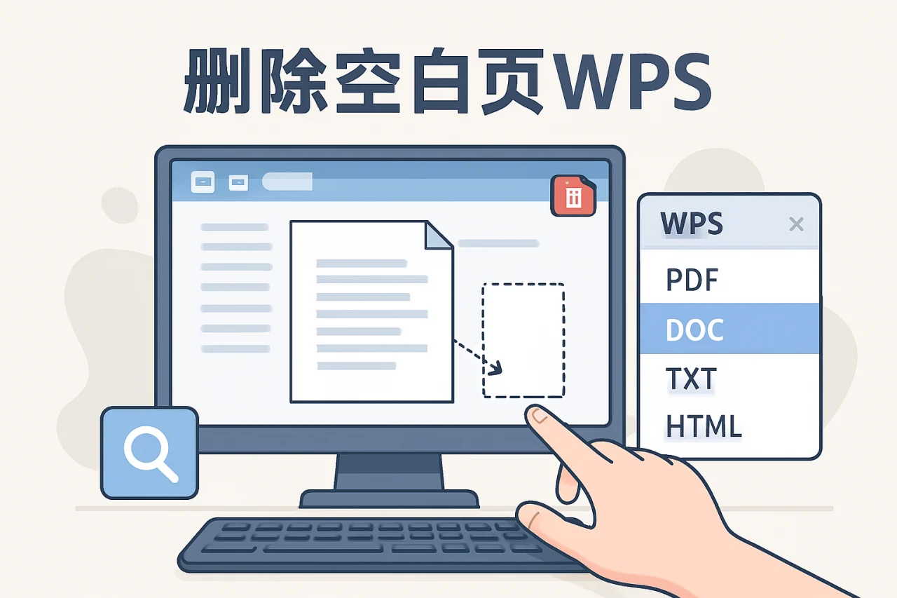 删除空白页wps