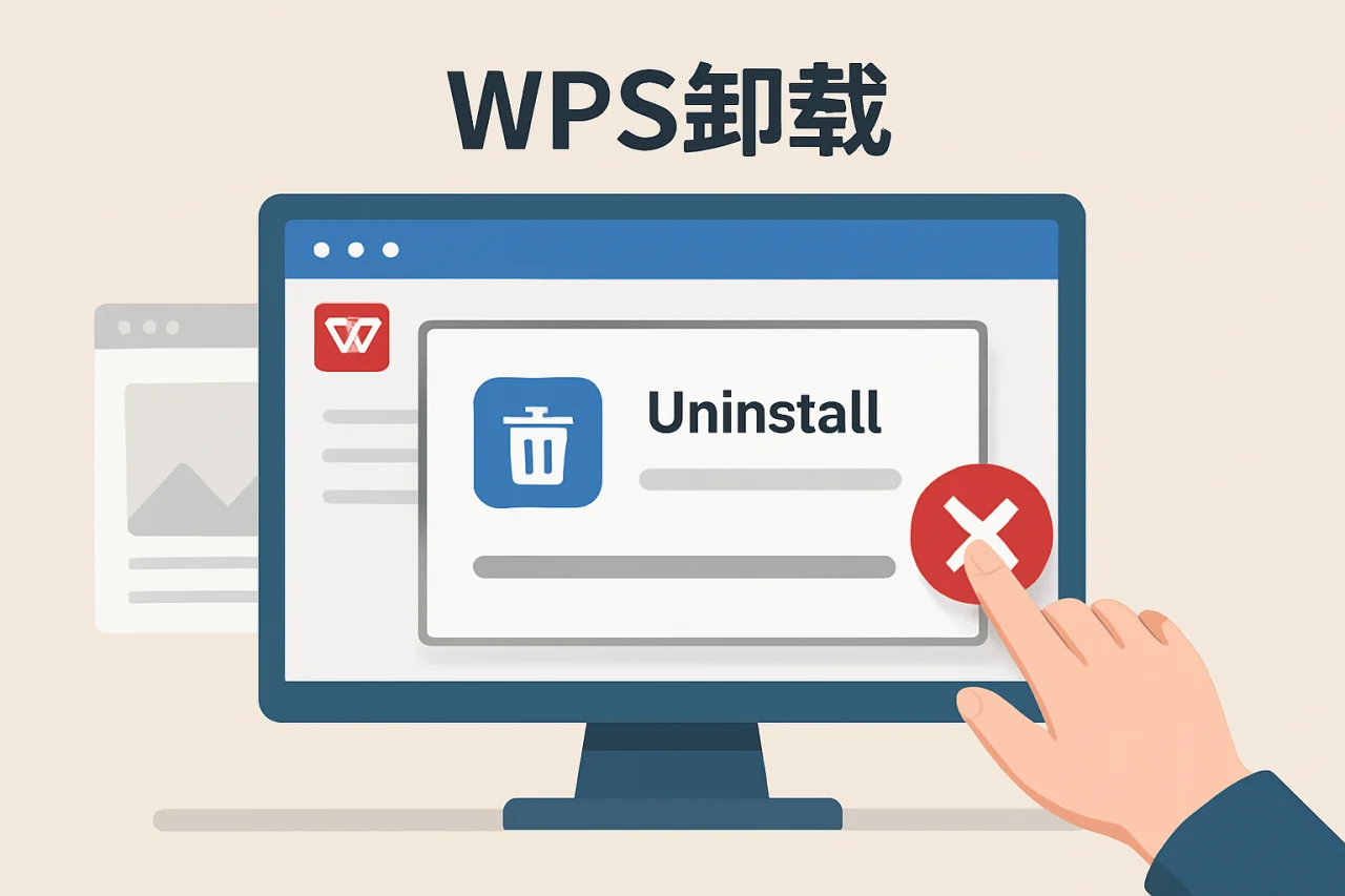 wps卸载