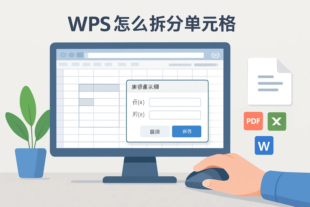 wps怎么拆分单元格