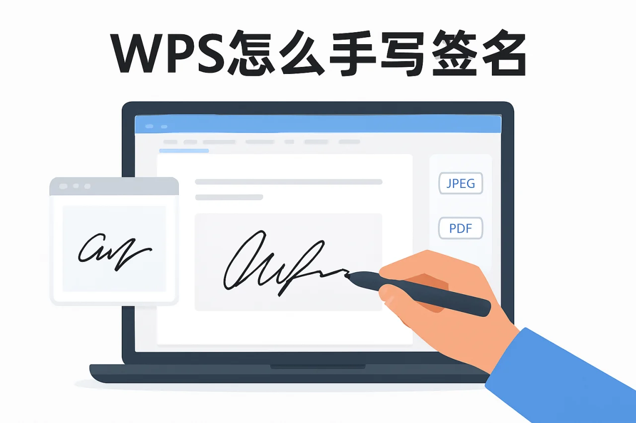 wps怎么手写签名